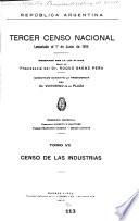 Tercer censo nacional levantado el 10 de junio de 1914 ...