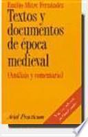 Textos y documentos de época medieval