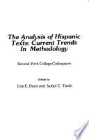 The Analysis of Hispanic Texts